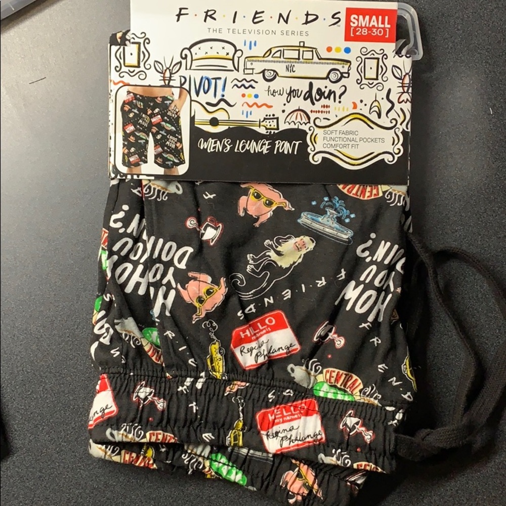 NWT Mens Friends TV Show Lounge Shorts Pant